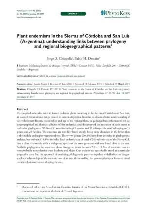 Understanding Links Between Phylogeny and Regional Biogeographical Patterns1