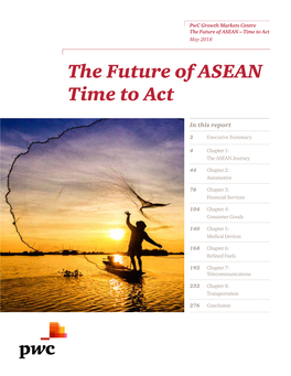 The Future of ASEAN – Time to Act May 2018