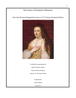 The Letters of Elizabeth of Bohemia