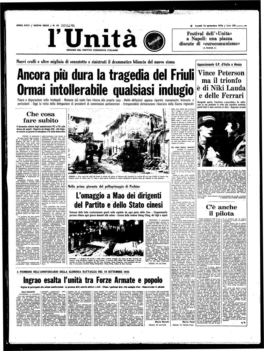 Vince Peterson Ma Il Trionfo È Di Niki Lauda E Delle Ferrari