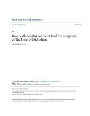 Roseneath: Scotland Or "Scott-Land"? a Reappraisal of the Heart Ofmidlothian