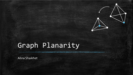 Graph Planarity