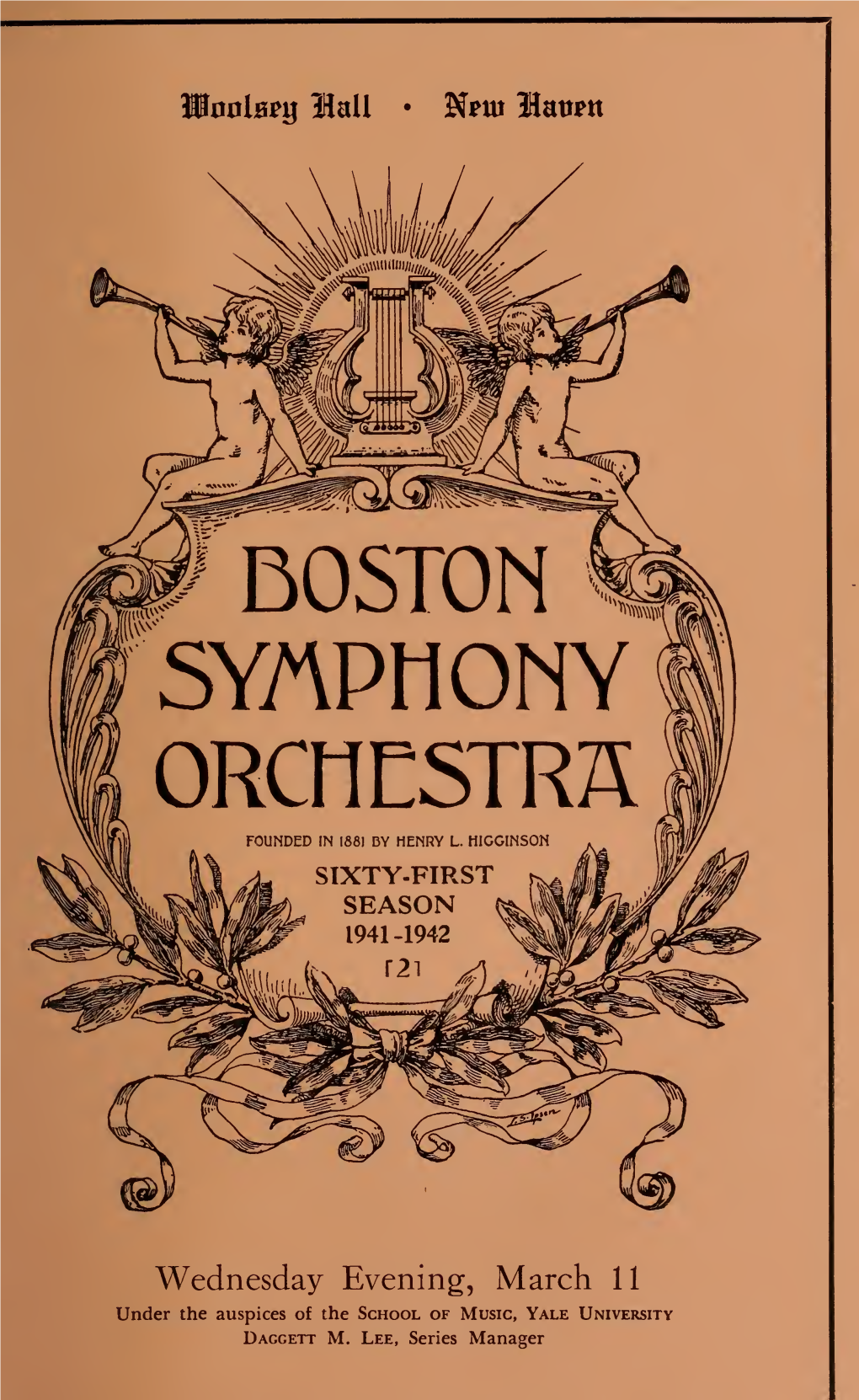 Boston Symphony Orchestra Concert Programs, Season 61,1941-1942, Trip