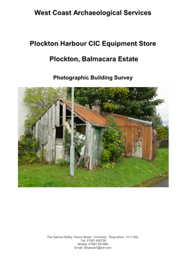 West Coast Archaeological Services Plockton