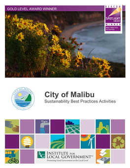 City of Malibu Sustainability Best Practices Activities