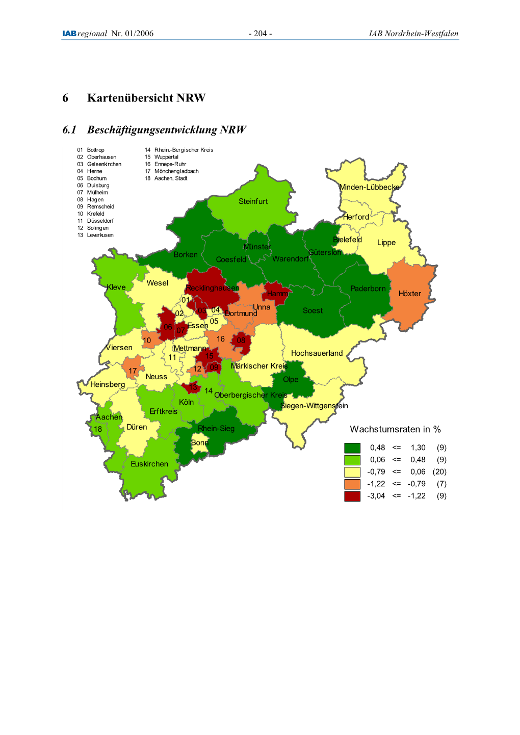 Kartenübersicht NRW