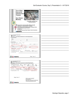 9/17/2019 Geologic Deposits, Page 1