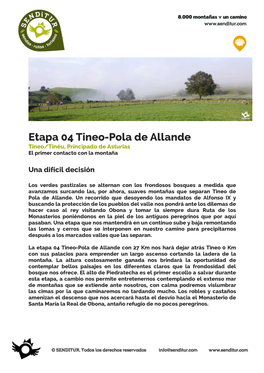 Etapa 04 Tineo-Pola De Allande.SENDITUR