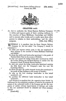 Great Eastern Railway General Powers 1885.Pdf