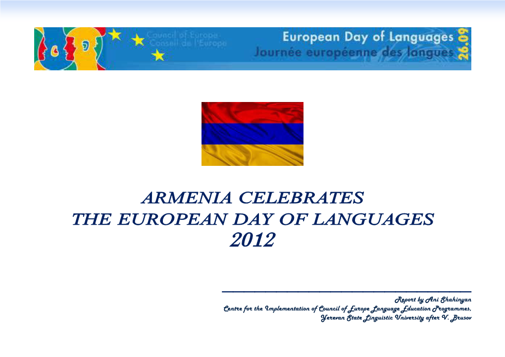 Armenia Celebrates the European Day of Languages 2012