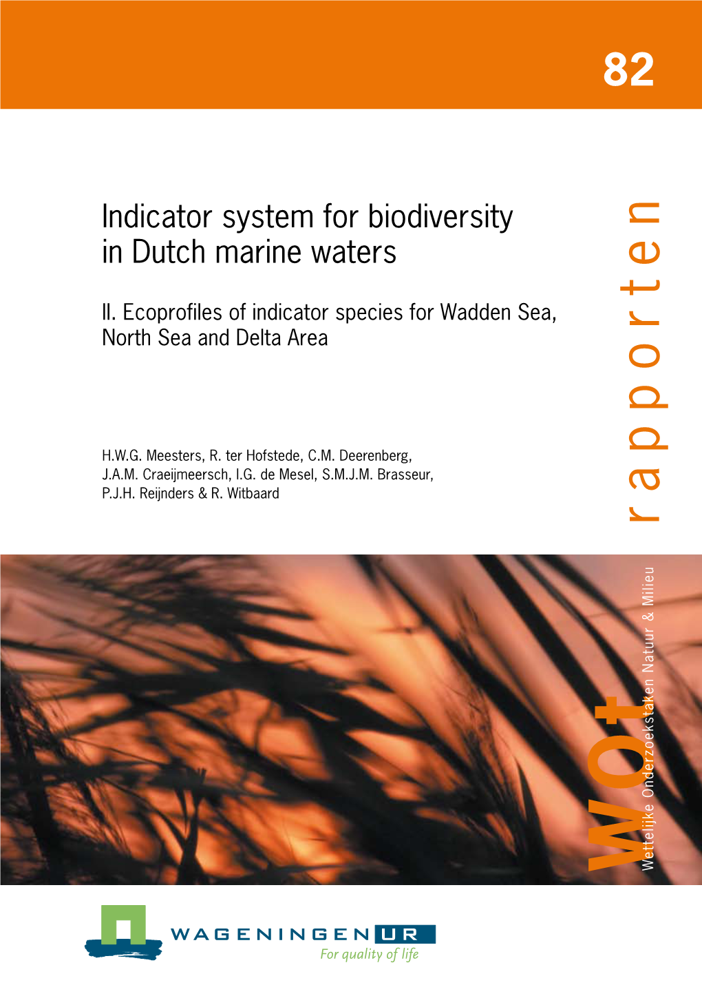 Indicator System for Biodiversity in Dutch Marine Waters