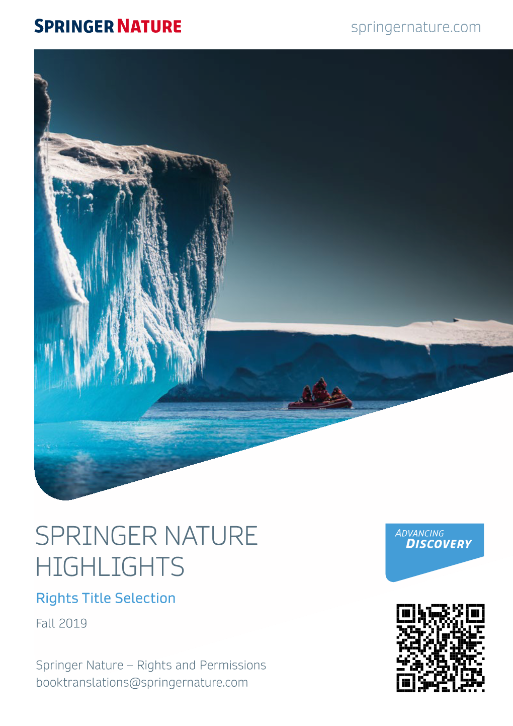 SPRINGER NATURE HIGHLIGHTS Rights Title Selection Fall 2019