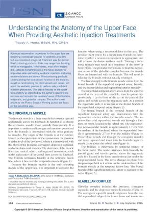 Understanding the Anatomy of the Upper Face When Providing Aesthetic Injection Treatments
