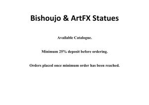 Bishoujo & Artfx Statues