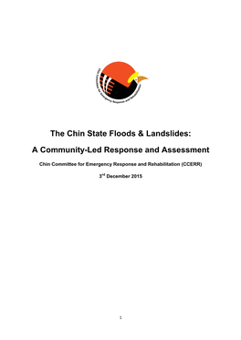The Chin State Floods & Landslides
