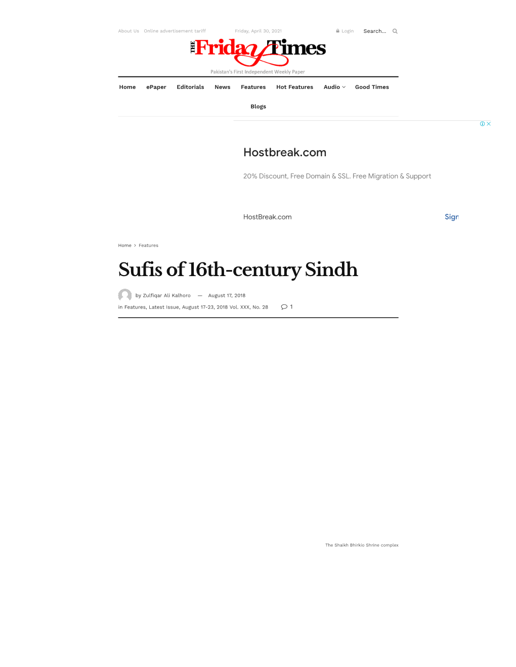 Sufis of 16Th-Century Sindh