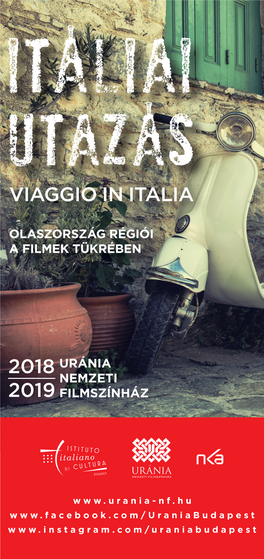 Itáliai Utazás VIAGGIO in ITALIA Olaszország Régiói a Filmek Tükrében
