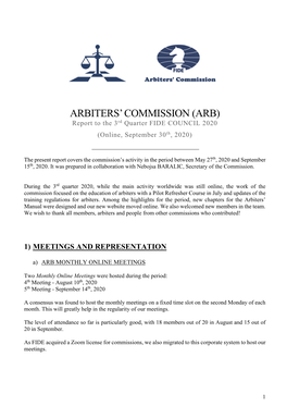 Arbiters' Commission