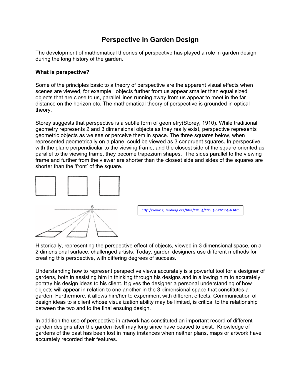 Perspective in Garden Design