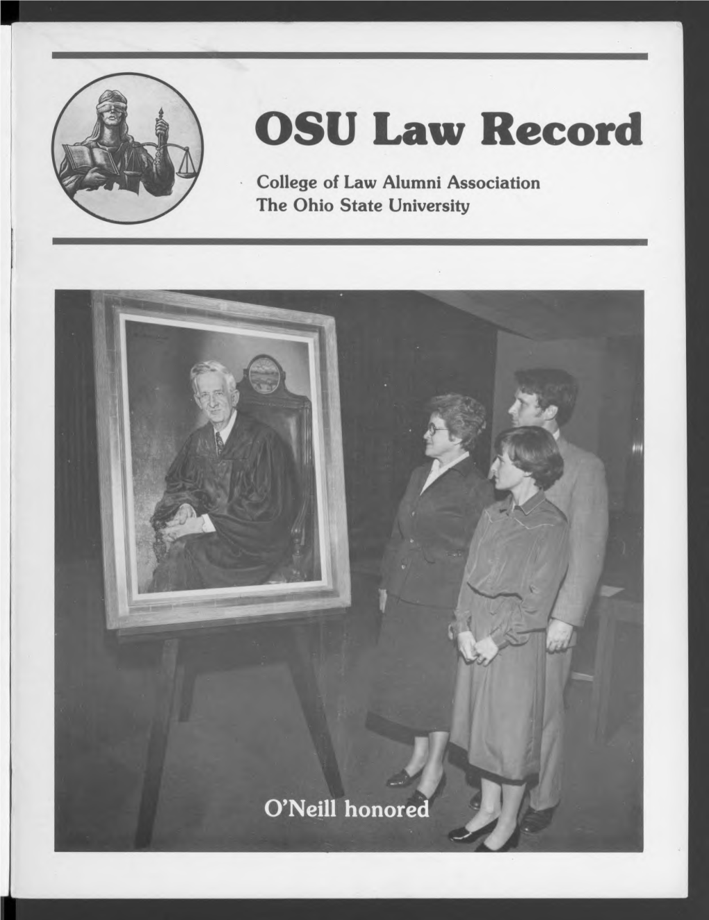 OSU Law Record College of Law Alumni Association the Ohio State University OSU Law R Ecord
