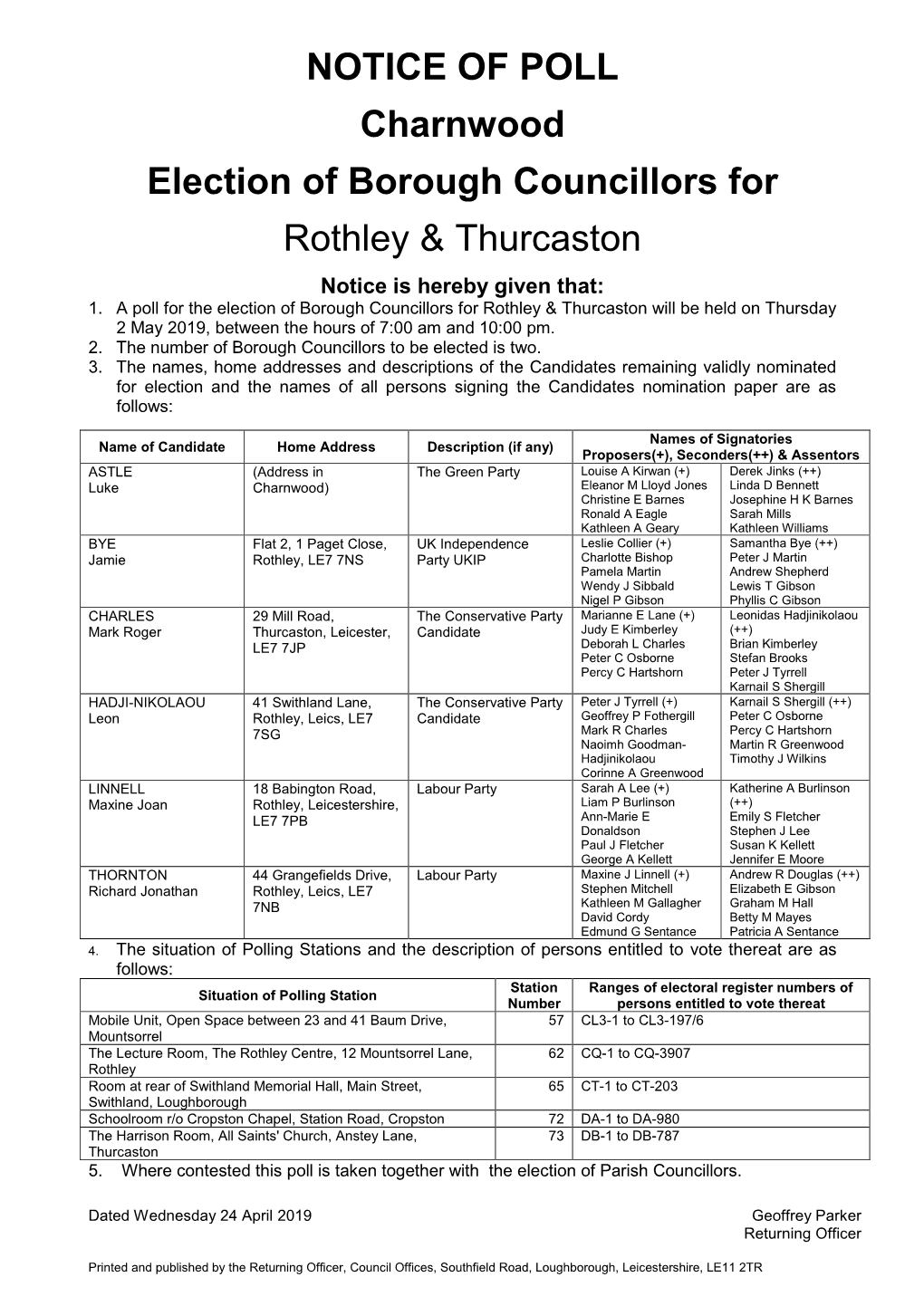 Rothley and Thurcaston