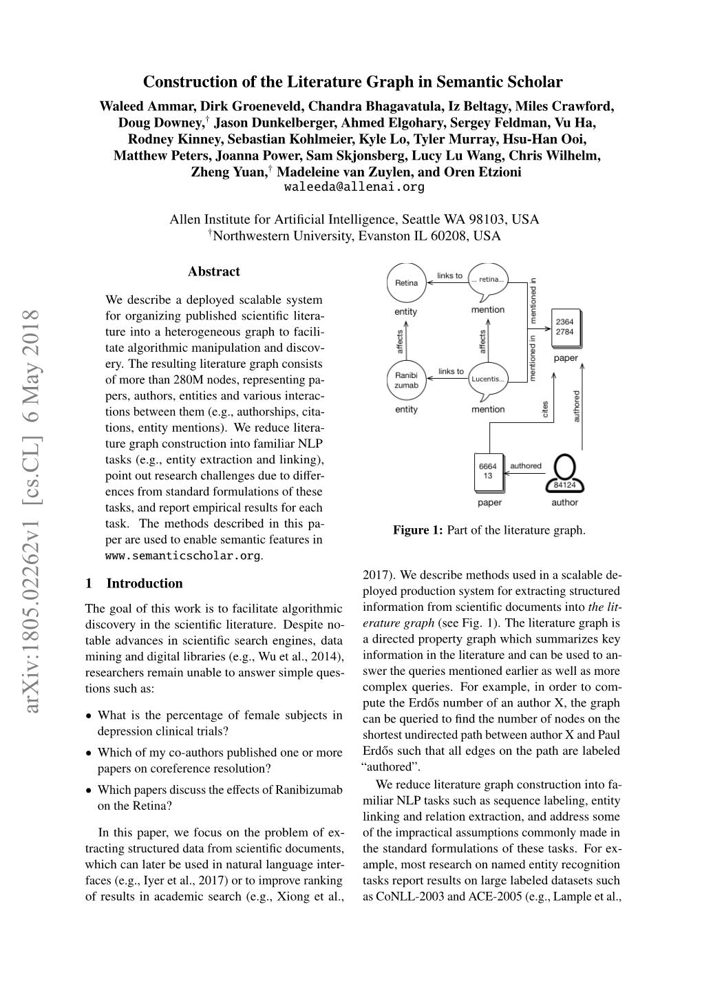 Arxiv:1805.02262V1 [Cs.CL] 6 May 2018