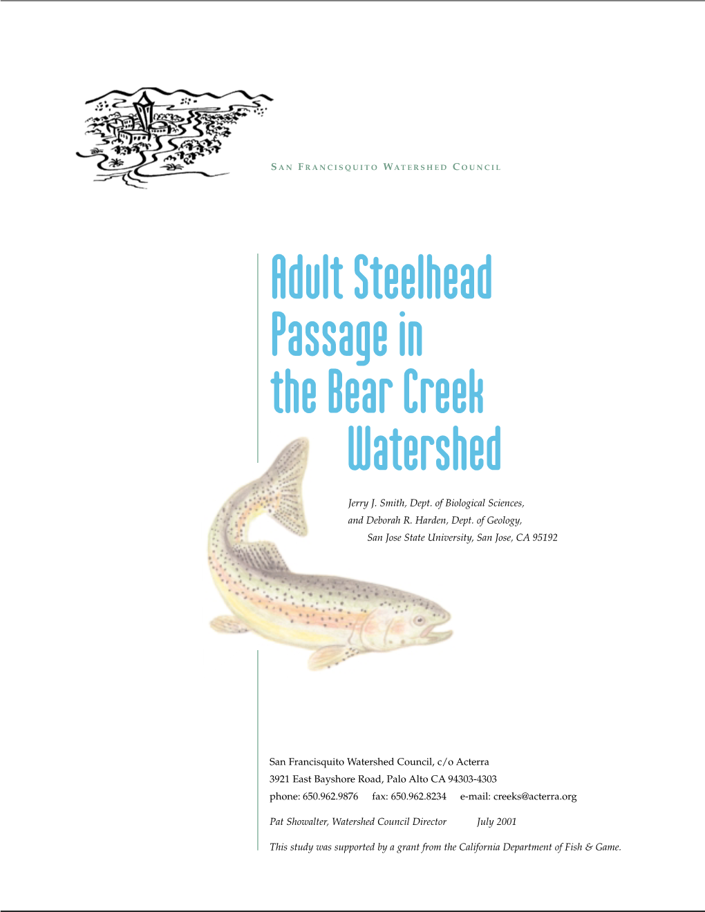 Adult Steelhead Passage in the Bear Creek Watershed