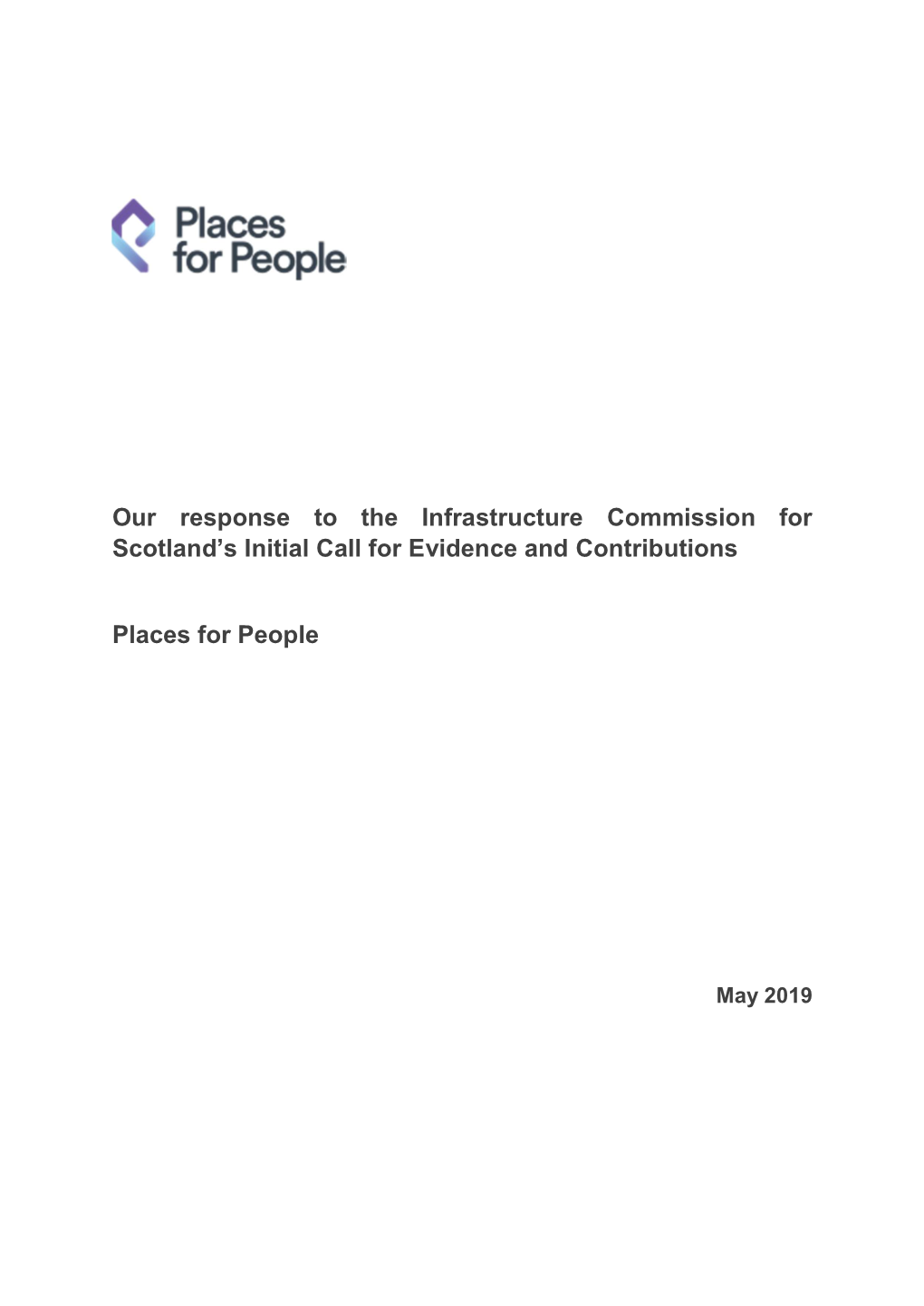Our Response to the Infrastructure Commission for Scotland's Initial