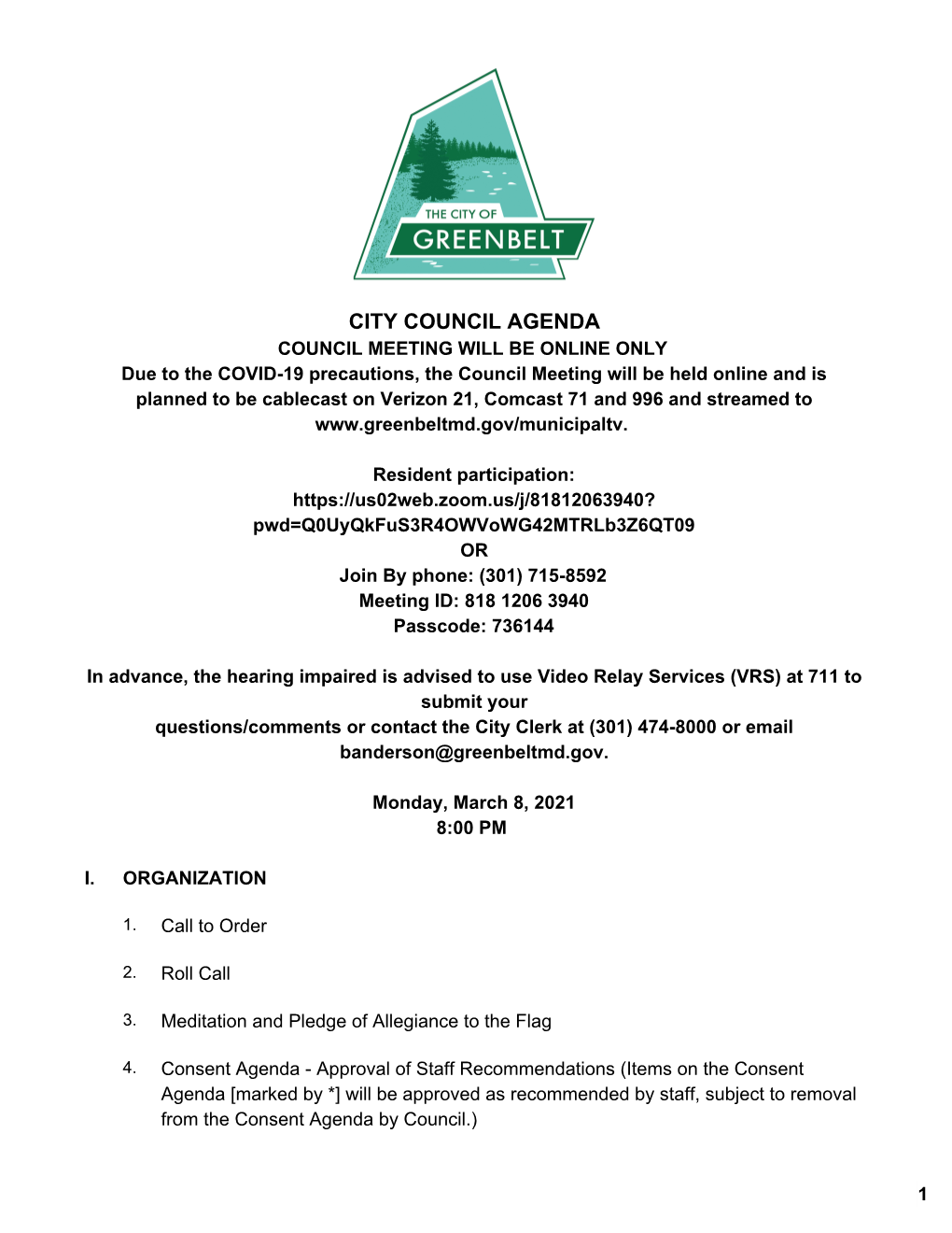 City Council Agenda