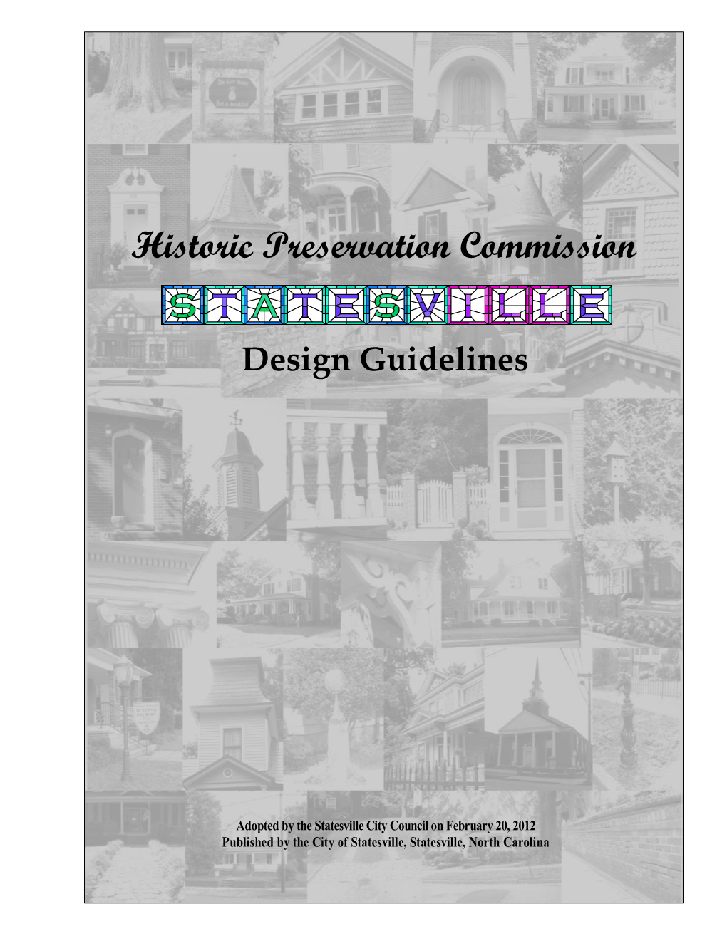 Design Guidelines Historic Preservation Commission