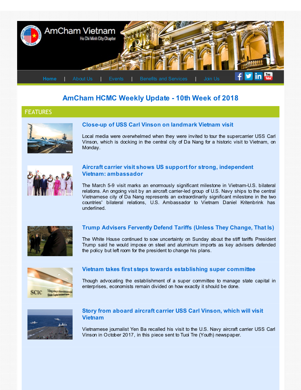 Amcham HCMC Weekly Update - 10Th Week of 2018