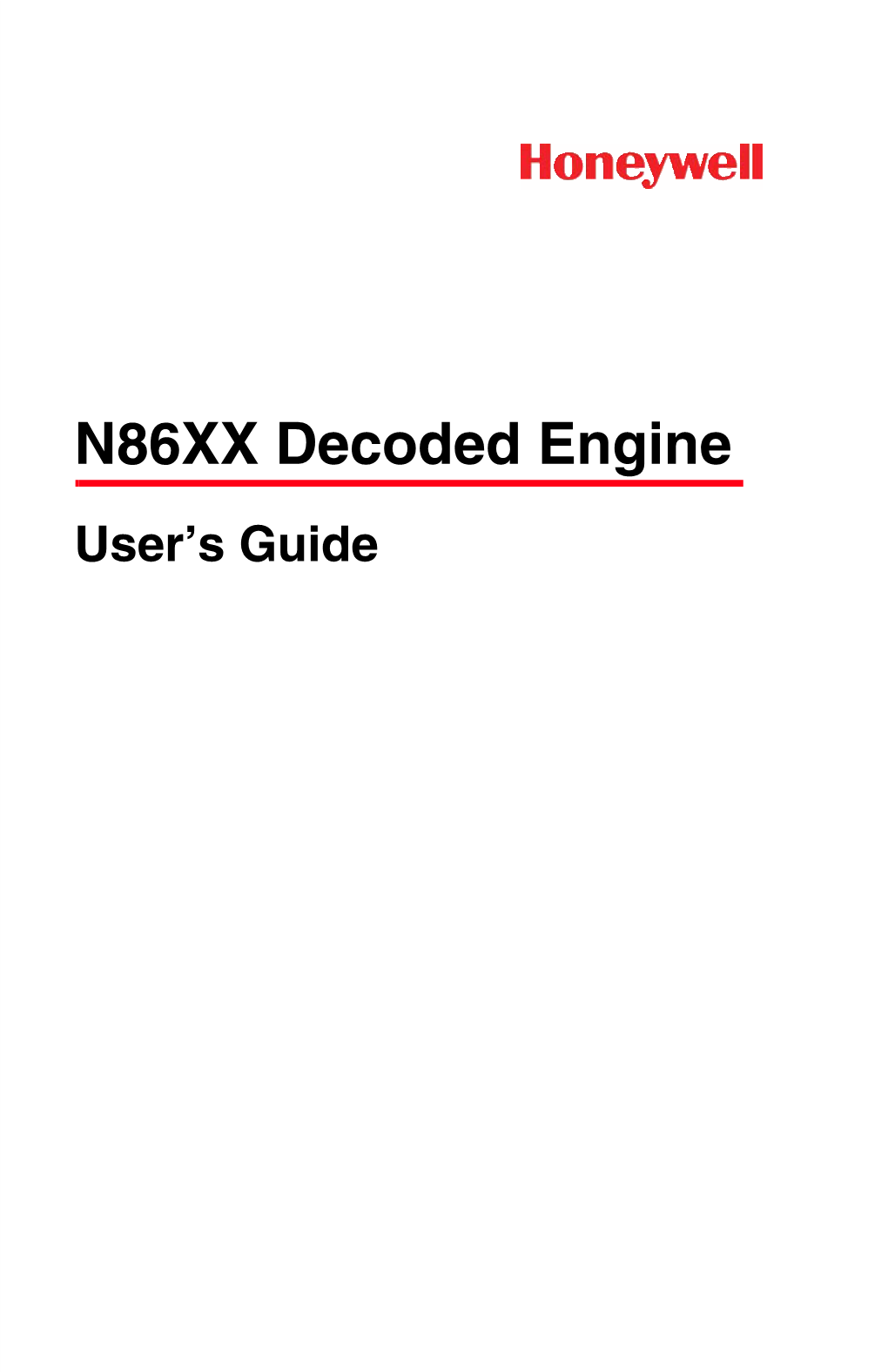 N86XX Decoded Engine User's Guide