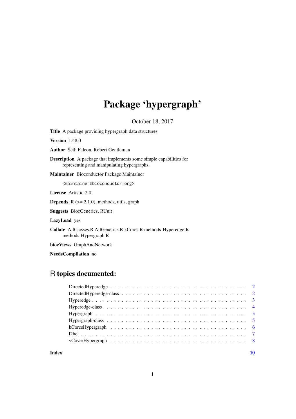 Package 'Hypergraph'