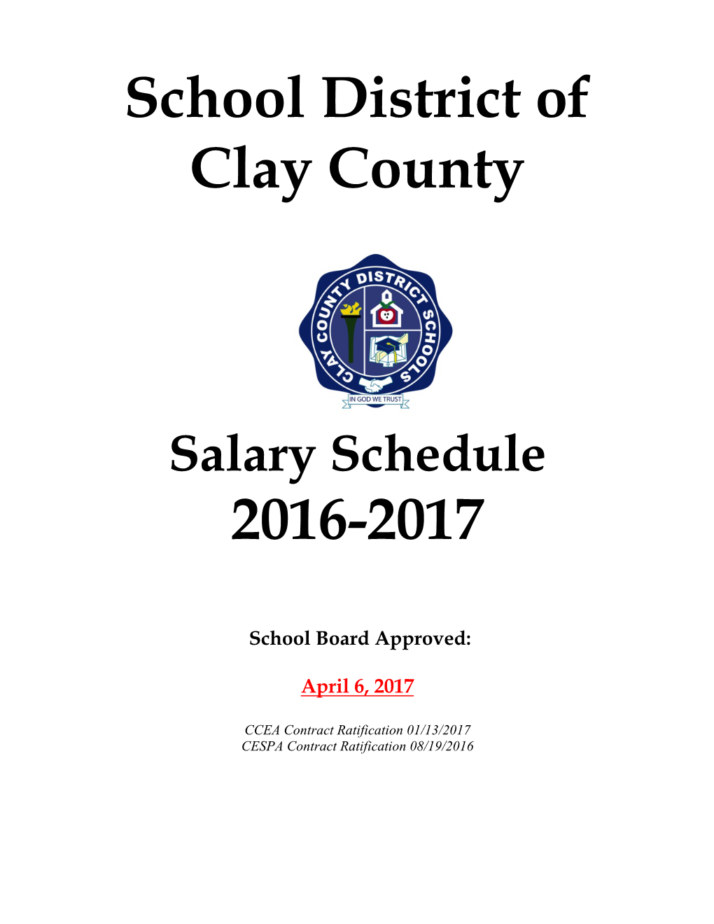Salary Schedule 2016-2017