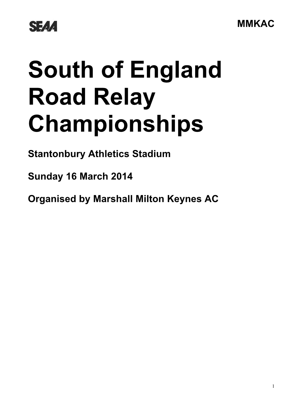 South of England Road Relay Championships