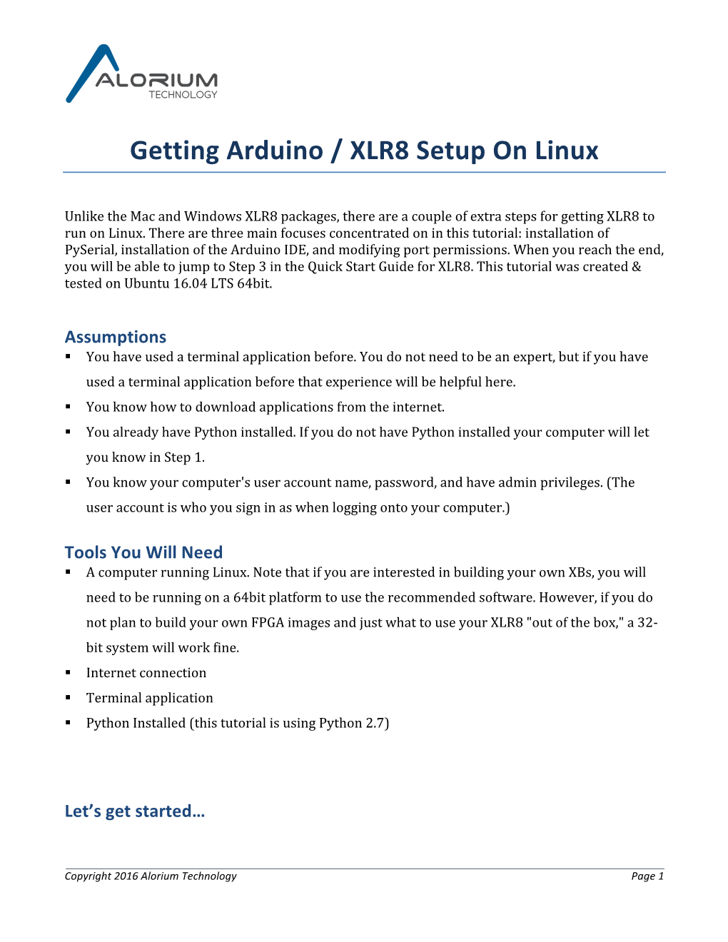 Getting Arduino / XLR8 Setup on Linux