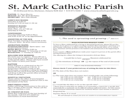St. Mark Catholic Parish