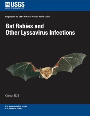 Bat Rabies and Other Lyssavirus Infections