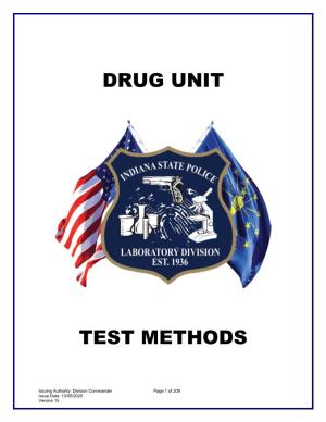 Drug Unit Test Methods