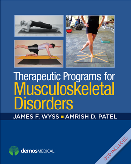 Therapeutic Programs for Musculoskeletal Disorders