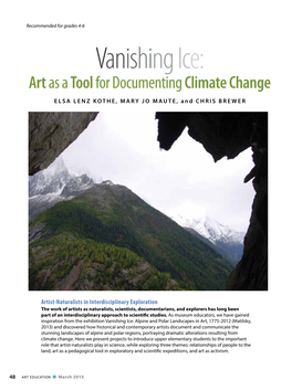 Vanishing Ice: Art As a Tool for Documenting Climate Change
