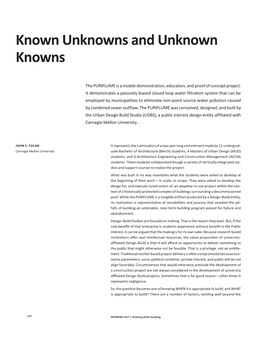 Known Unknowns and Unknown Knowns
