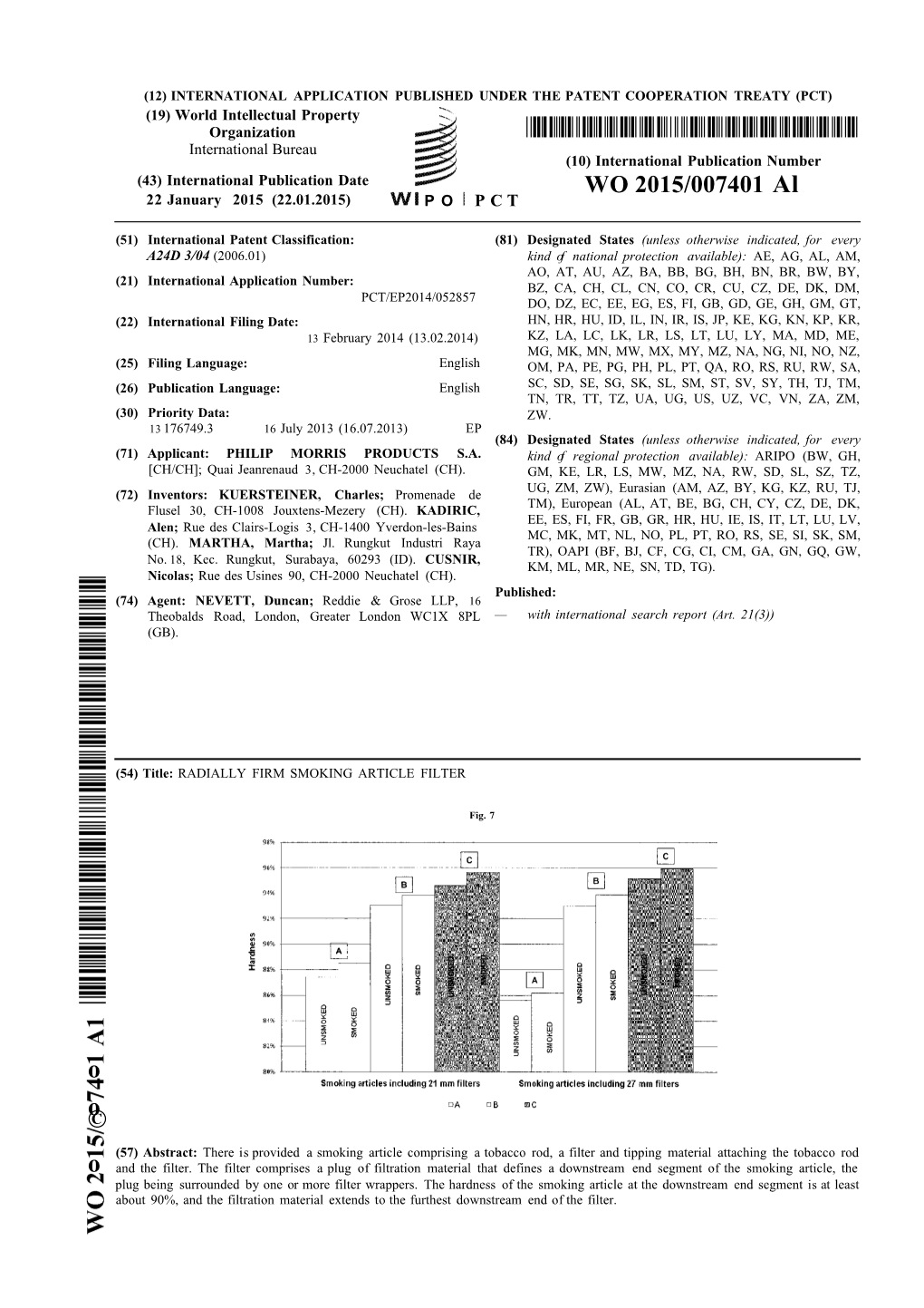 WO 2015/007401 Al 22 January 2015 (22.01.2015) P O P C T