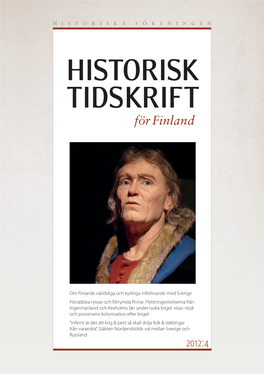 Historisk Tidskrift För Finland 2012:4 2012:4