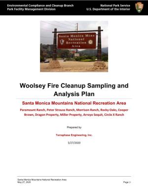 Woolsey Fire Cleanup Sampling and Analysis Plan