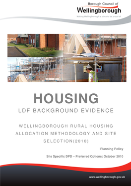 Housing Ldf Background Evidence