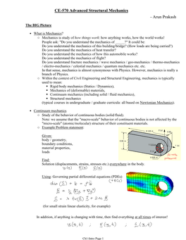 CE-570 Advanced Structural Mechanics