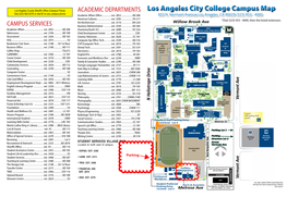 Los Angeles City College Campus Map Los Angeles City
