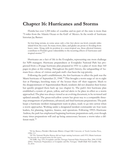 Hurricanes and Storms
