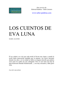Los Cuentos De Eva Luna